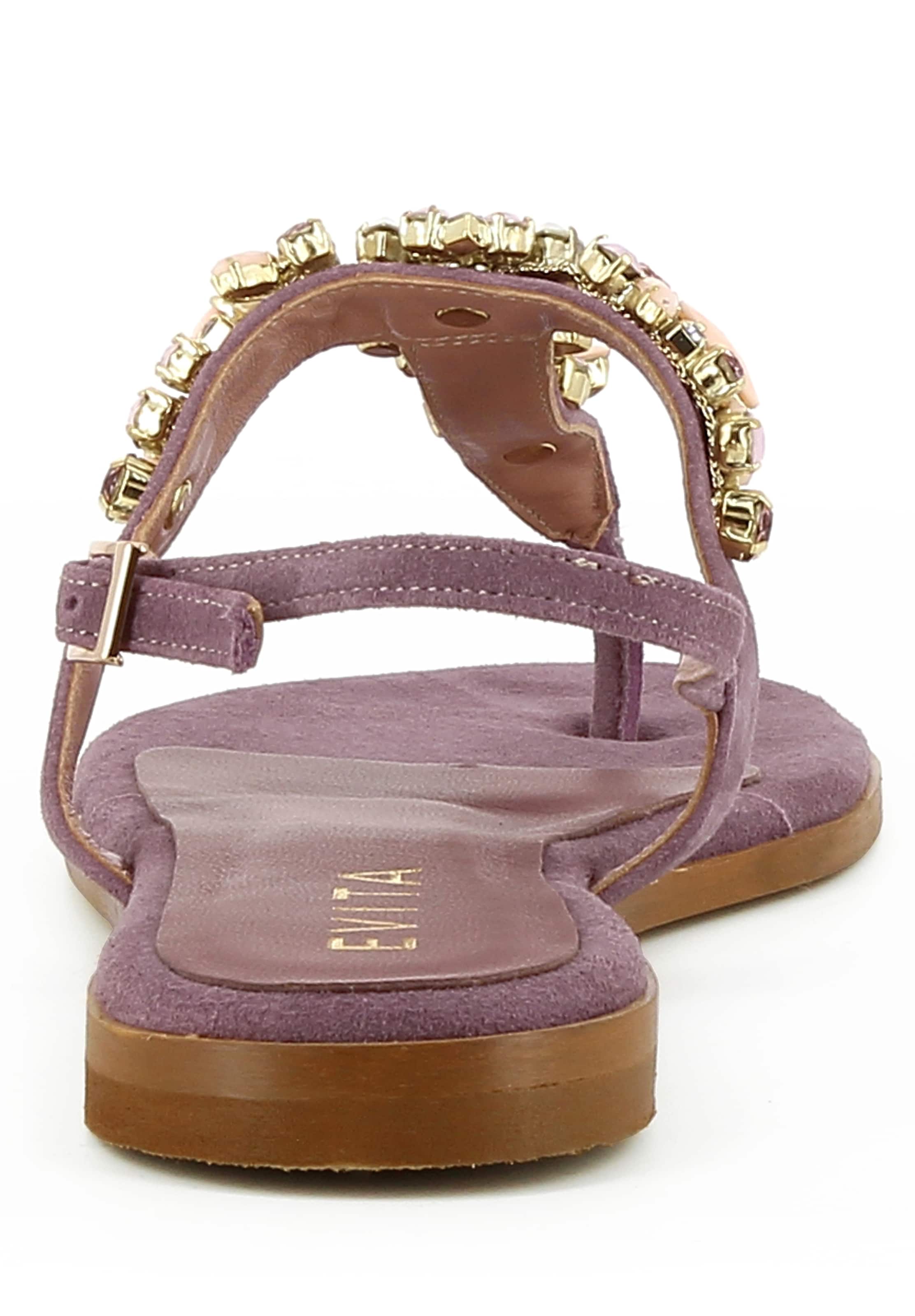 EVITA T-bar sandals 'OLIMPIA' in Purple