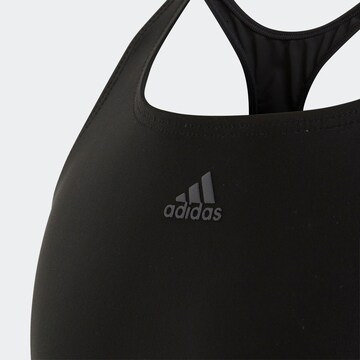 ADIDAS PERFORMANCE Bustier Sportbikini '3-Stripes' in Schwarz