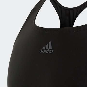 ADIDAS PERFORMANCE Bralette Athletic Swimwear '3-Stripes' in Black