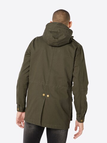 Urban Classics Parka przejściowa w kolorze zielony