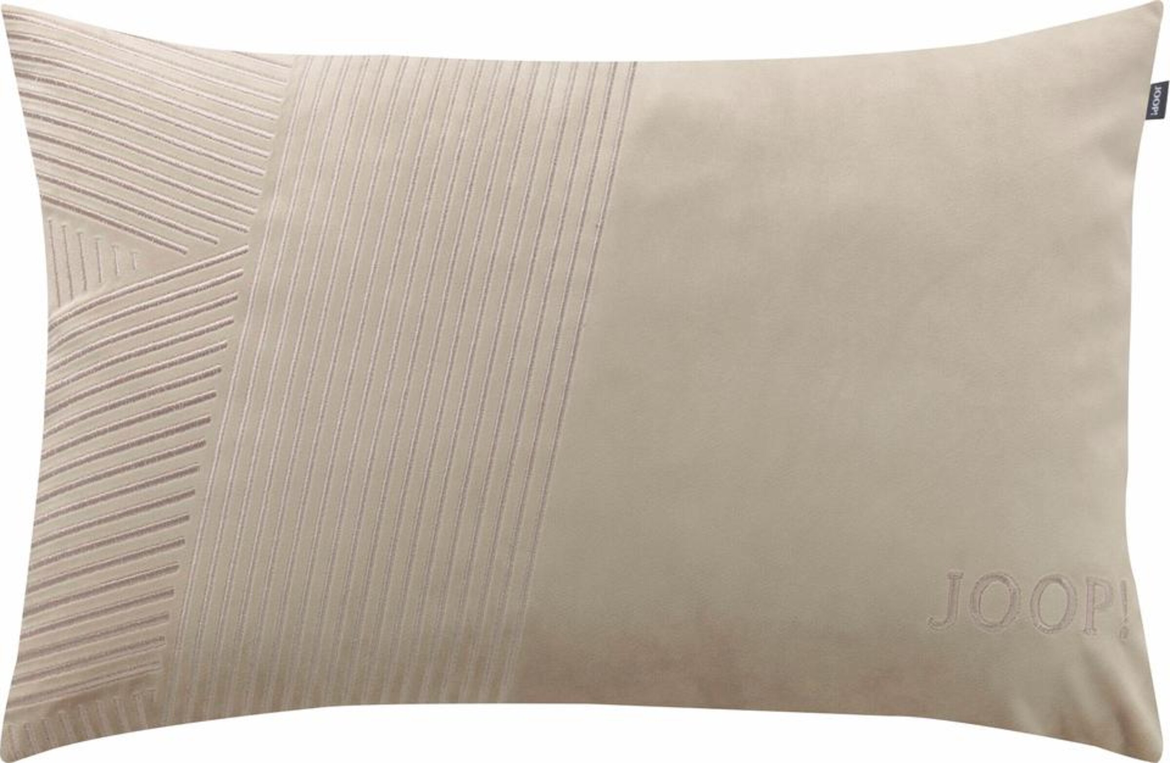 JOOP! - Kissenbezug, 'Squared' in sand