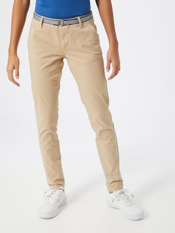 Coupe slim Pantalon chino s.Oliver en beige : devant