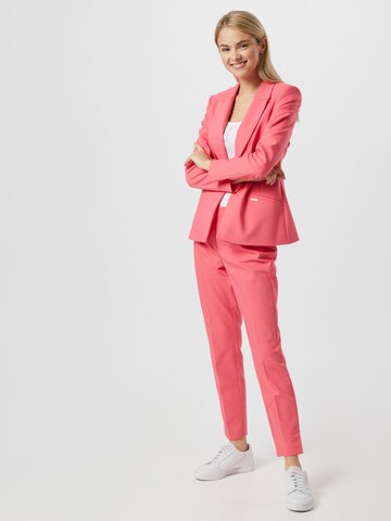 COMMA Slimfit Kalhoty s puky – pink