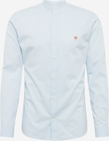 JACK & JONES Regular fit Button Up Shirt 'JPRBLASPRING BAND' in Blue: front