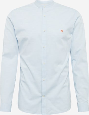 JACK & JONES Regular fit Overhemd 'JPRBLASPRING BAND' in Blauw: voorkant