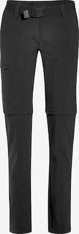 Maier Sports Regular Outdoor Pants in Black: front