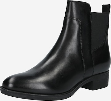 GEOX Chelsea Boots in Black: front