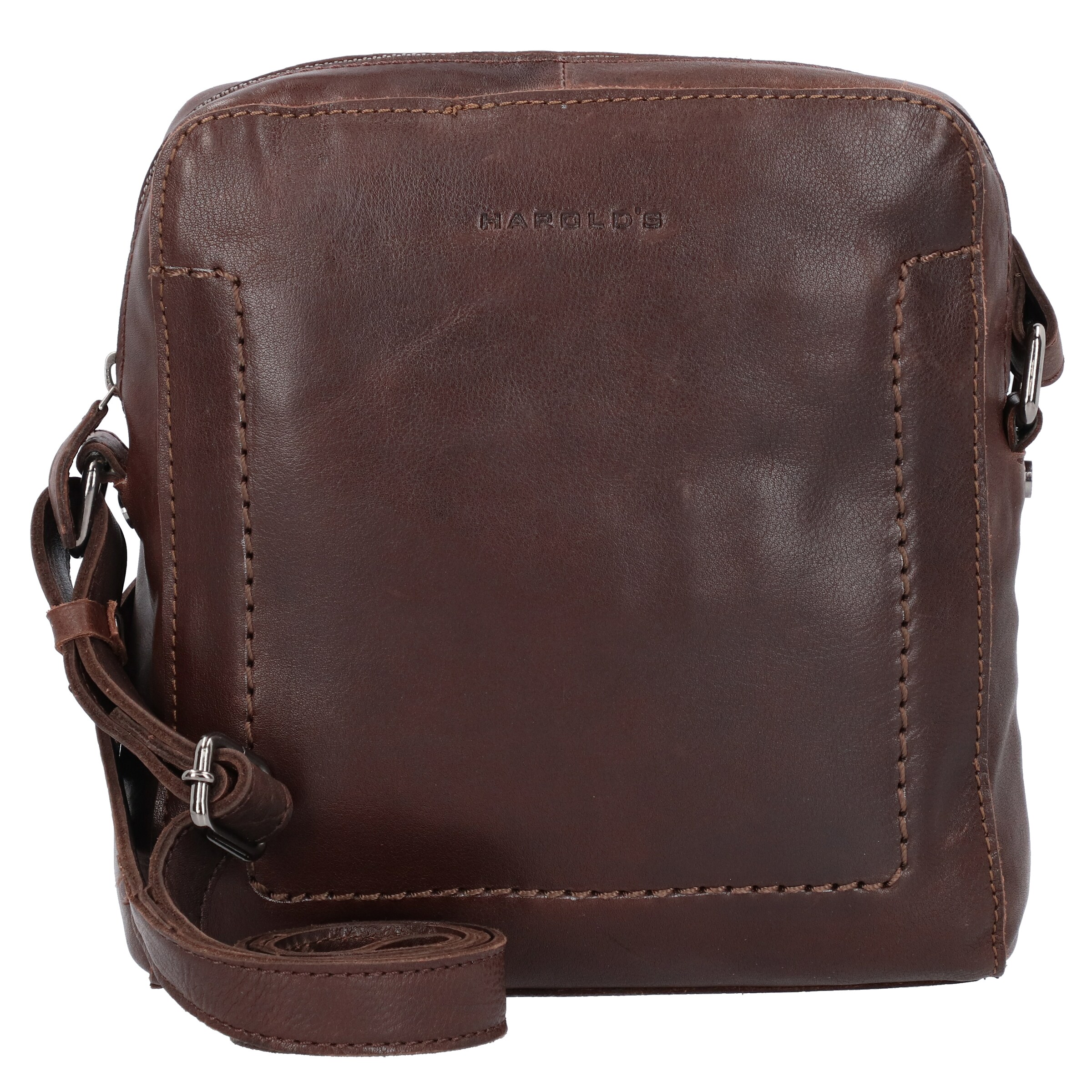 Borsa a tracolla 'Chaugio' di Harold's in marrone: frontale