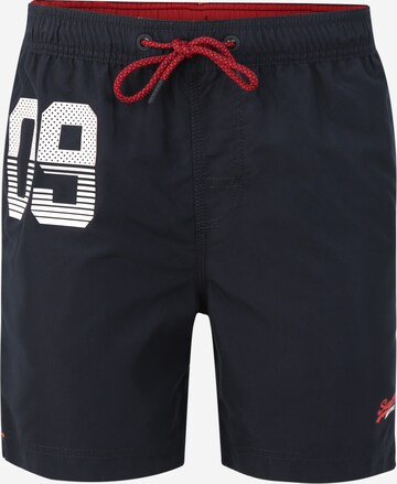 Superdry Board Shorts in Black: front