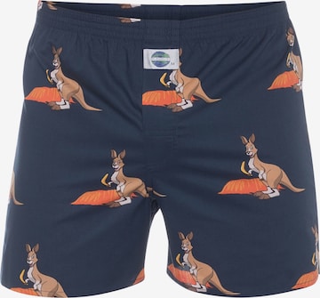 D.E.A.L International Boxer shorts 'Australia' in Blue: front