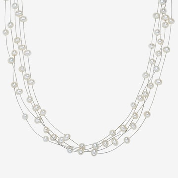 Valero Pearls Ketting in Zilver: voorkant