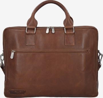 Plevier Document Bag '400er Serie' in Brown: front