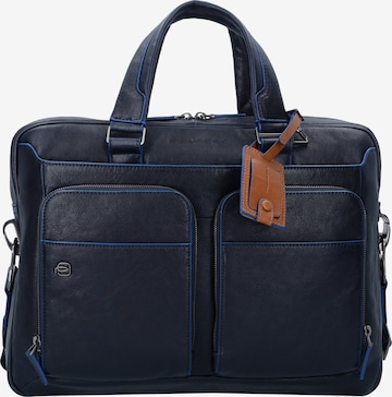 Piquadro Document Bag in Blue: front