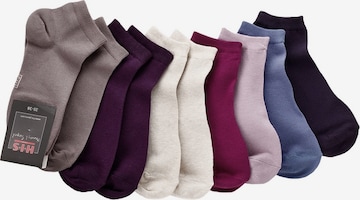 H.I.S Regular Ankle Socks in Mixed colors: front