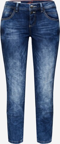 Coupe slim Jean 'Crissi' STREET ONE en bleu : devant