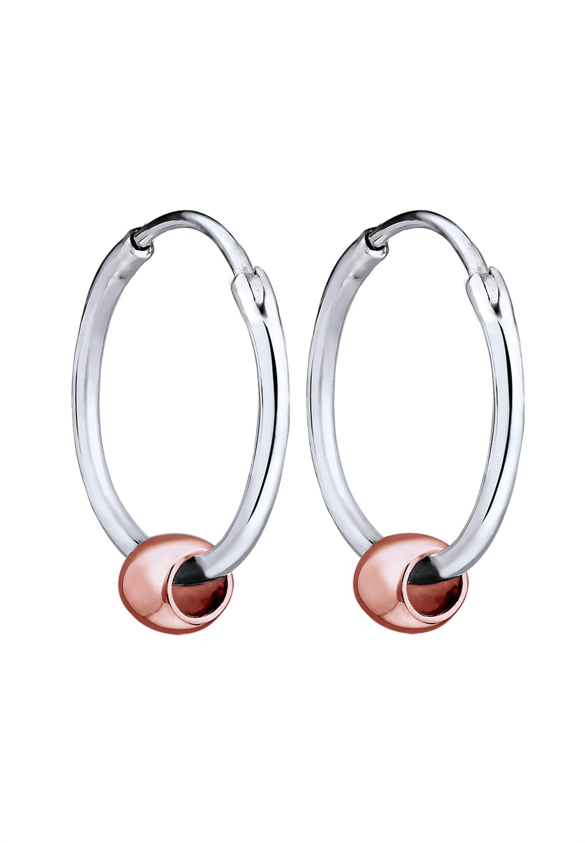 Boucles d'oreilles 'Bi Color_Tri Color' ELLI en argent