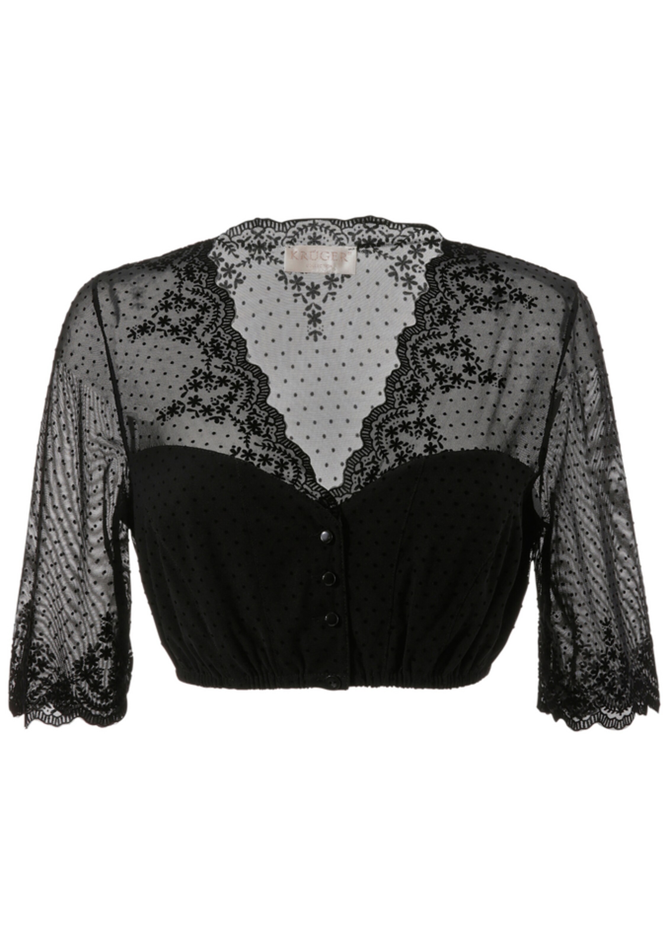 Krüger Collection - Dirndlbluse in schwarz