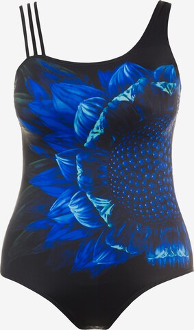 Bandeau Maillot de bain Ulla Popken en noir : devant