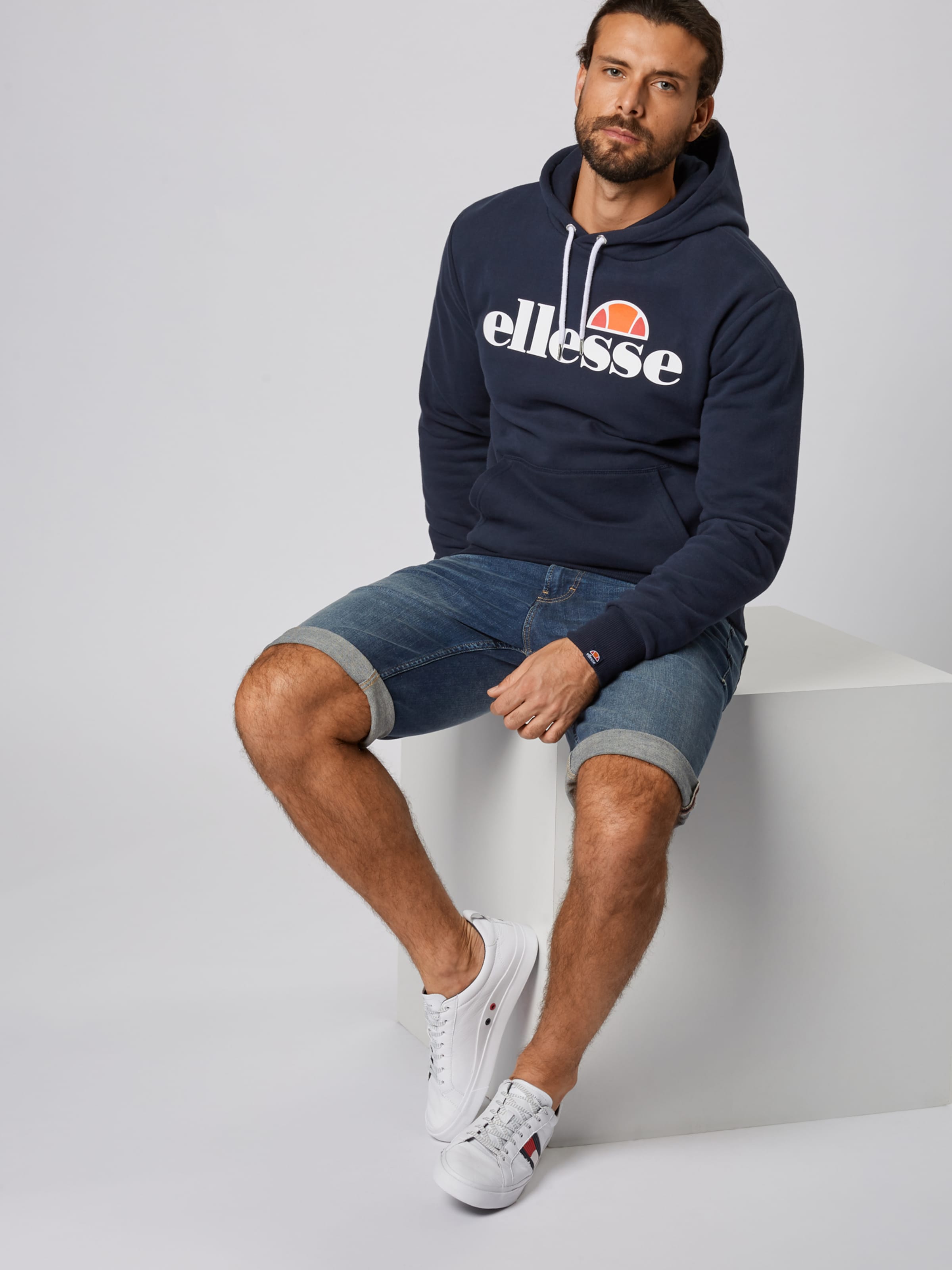 ELLESSE Rovný strih Mikina 'Gottero' - Modrá