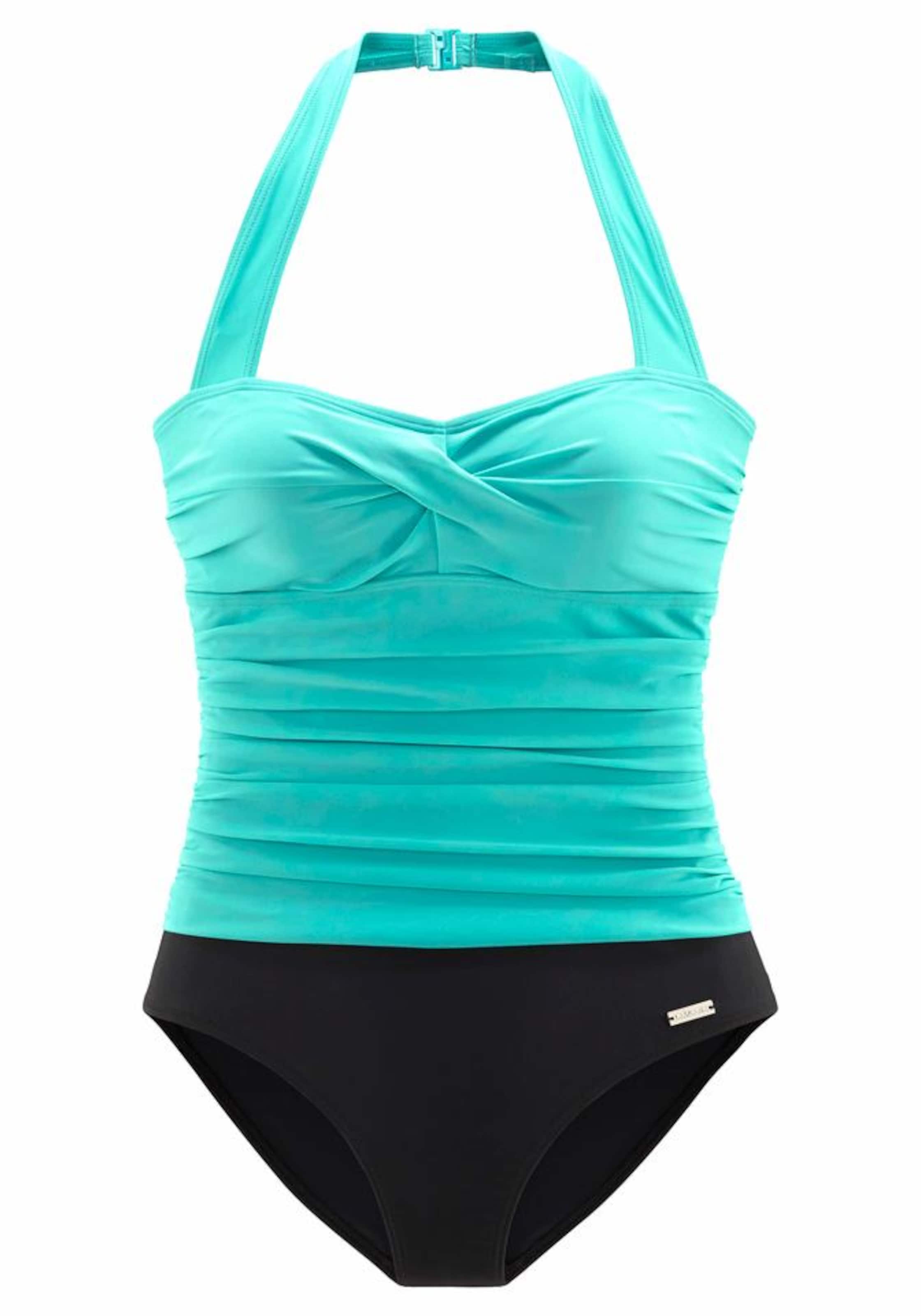 LASCANA - Shaping-badpak in de kleur Turquoise