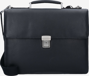 LEONHARD HEYDEN Document Bag 'Berlin' in Black: front