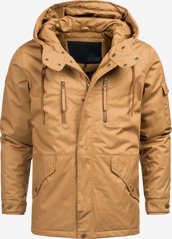 INDICODE JEANS Winter Jacket 'Elmhurts' in Beige: front