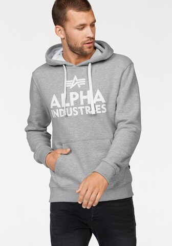 ALPHA INDUSTRIES Sweatshirt i grå: forside