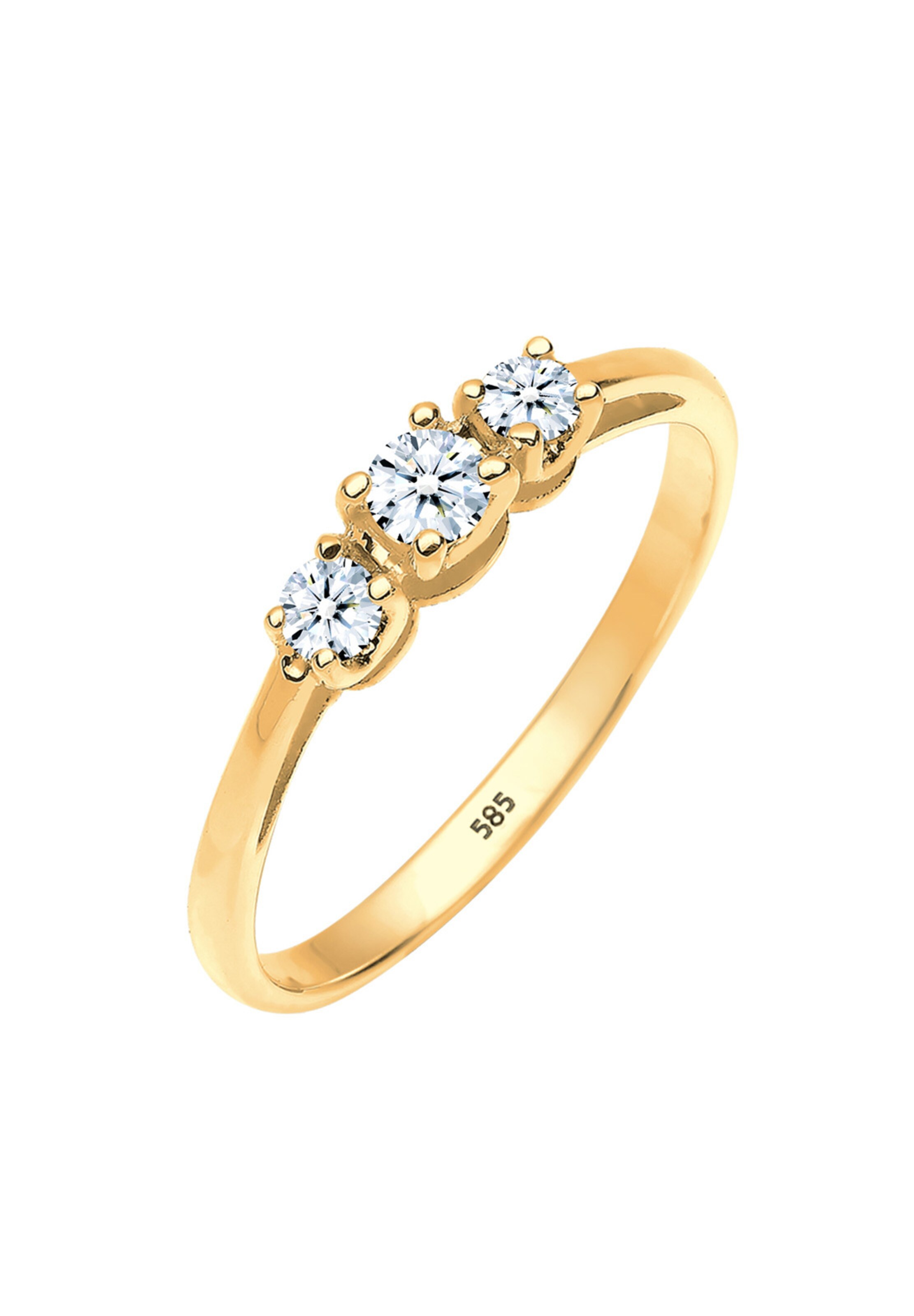 Elli DIAMONDS Ring 'Elegant' in Gold: front
