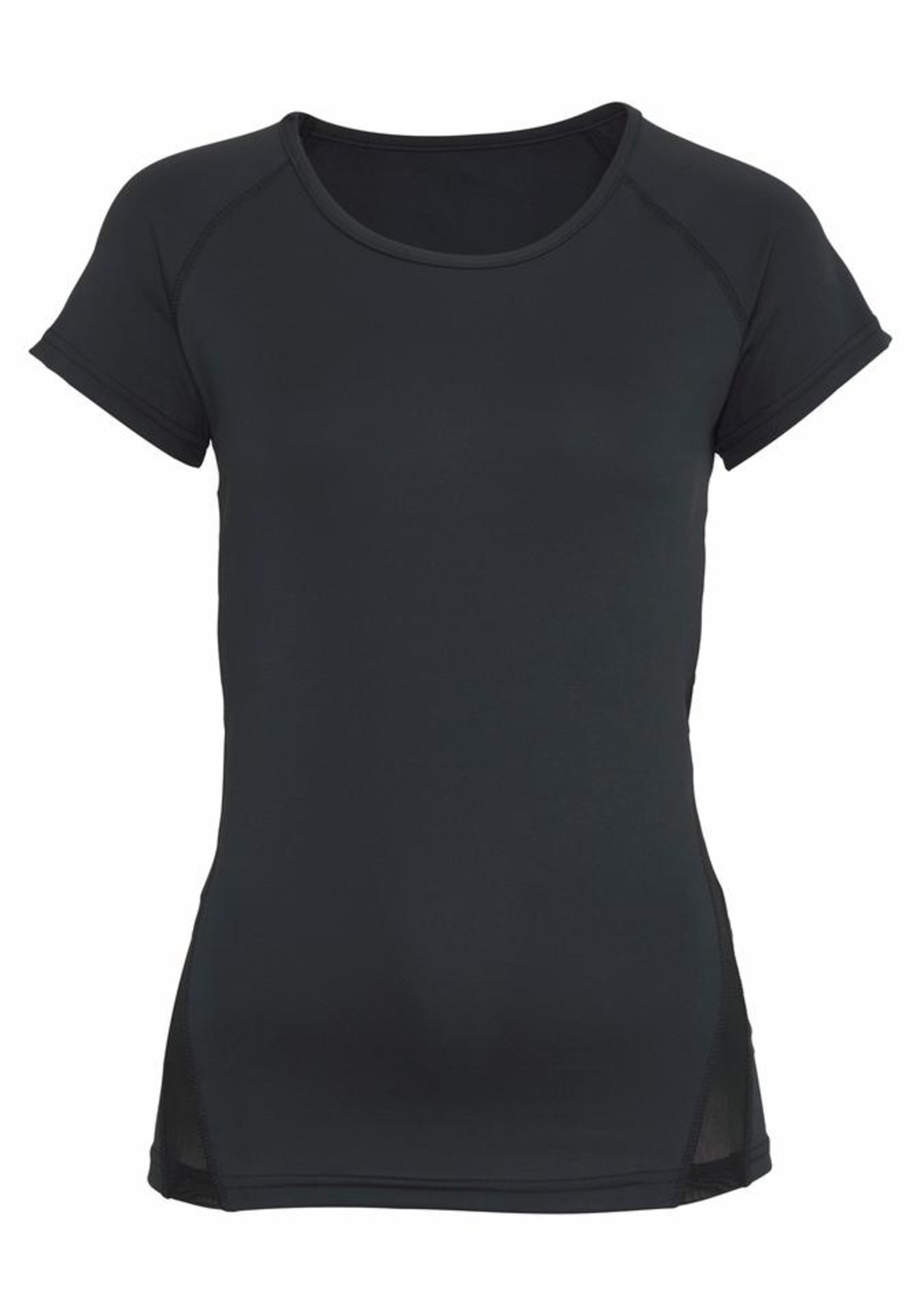 ACTIVE BY LASCANA - T-Shirt 'Black Marble' in schwarz
