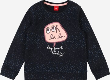 Sweat-shirt s.Oliver en bleu : devant