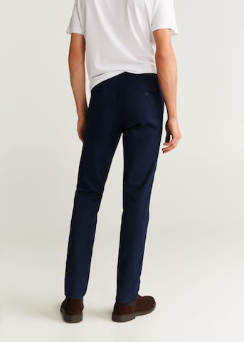 Coupe slim Pantalon chino 'Barna 5' MANGO MAN en bleu