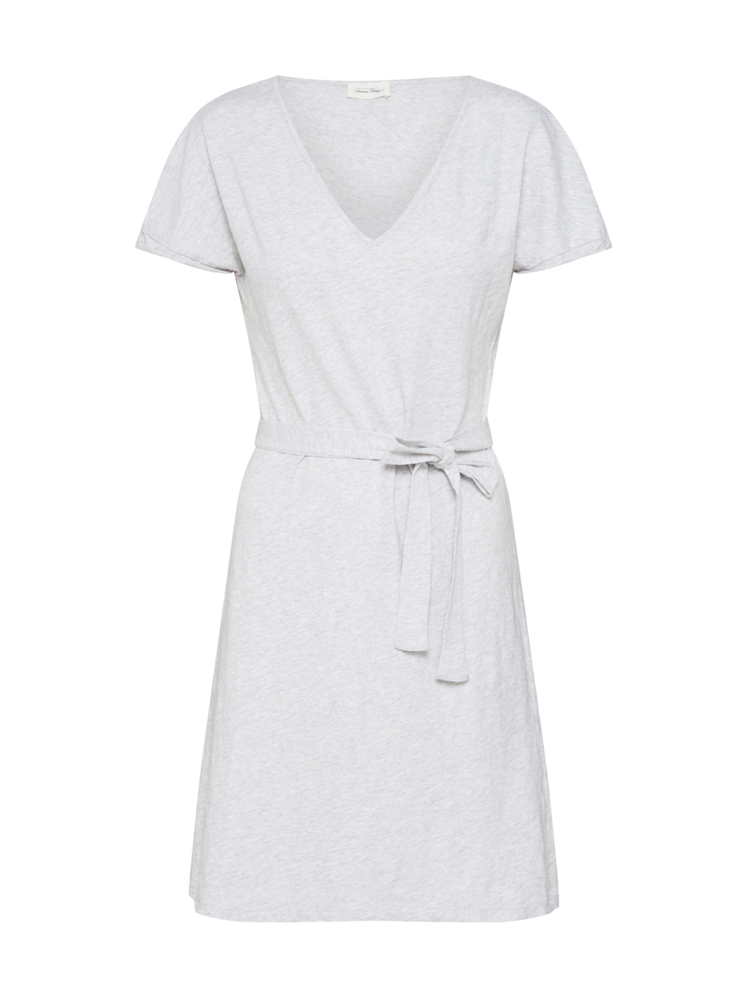 AMERICAN VINTAGE - Jurk 'ROBE MC COL' in de kleur Lichtgrijs