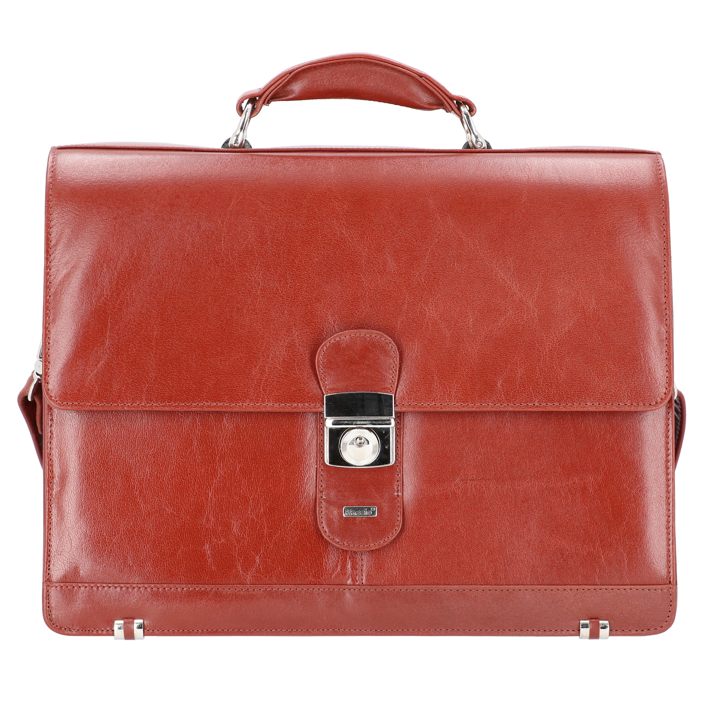 Borsa portadocumenti 'Mocca' di Alassio in marrone: frontale