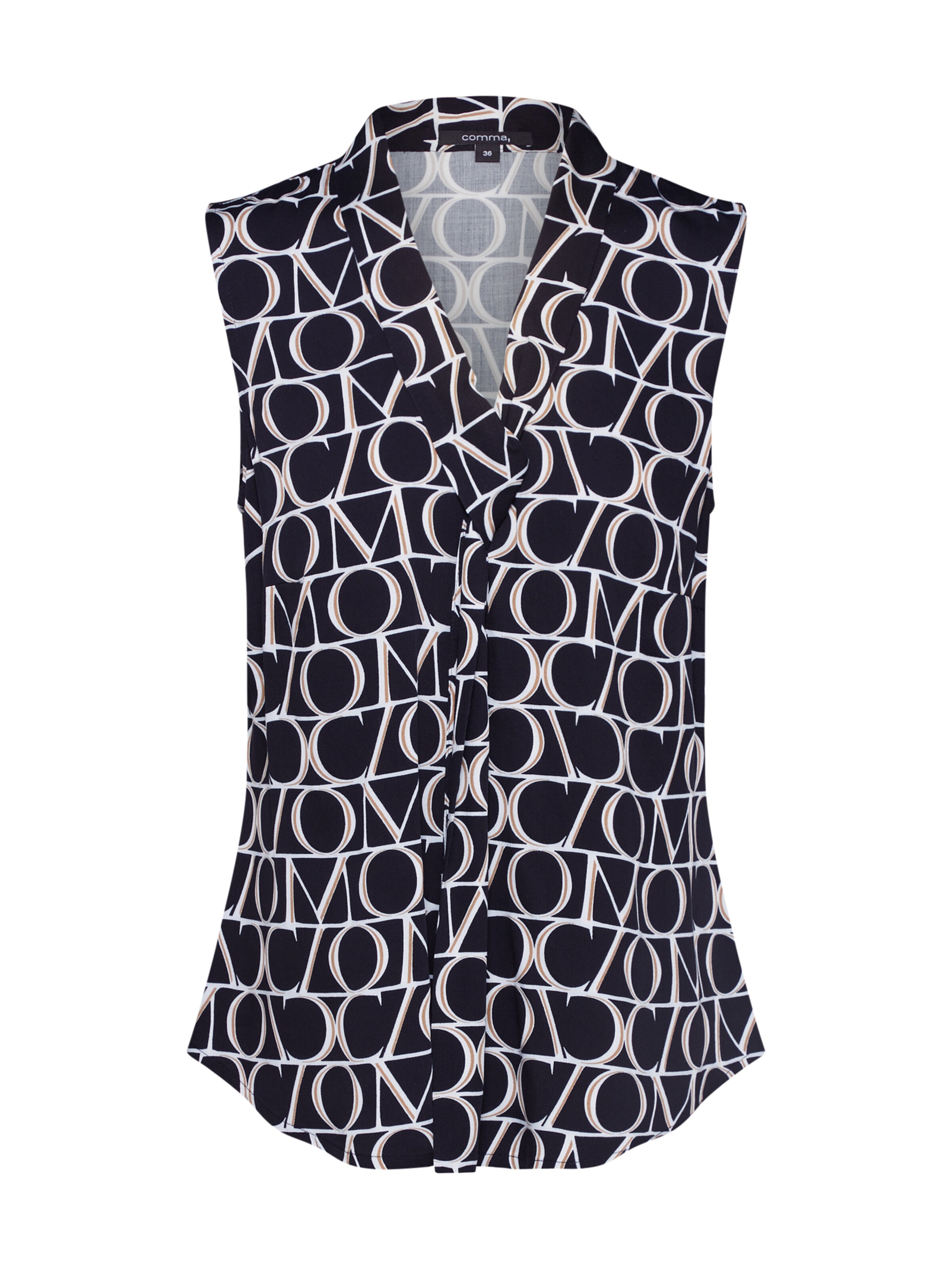 COMMA - Blouse in de kleur Lichtbeige