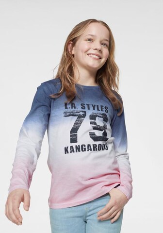 KangaROOS Langarmshirt in Blau: predná strana