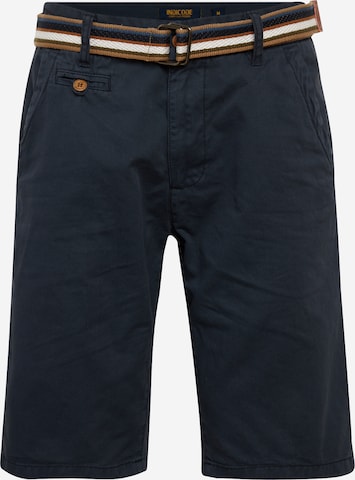 Pantalon chino 'Royce' INDICODE JEANS en bleu : devant