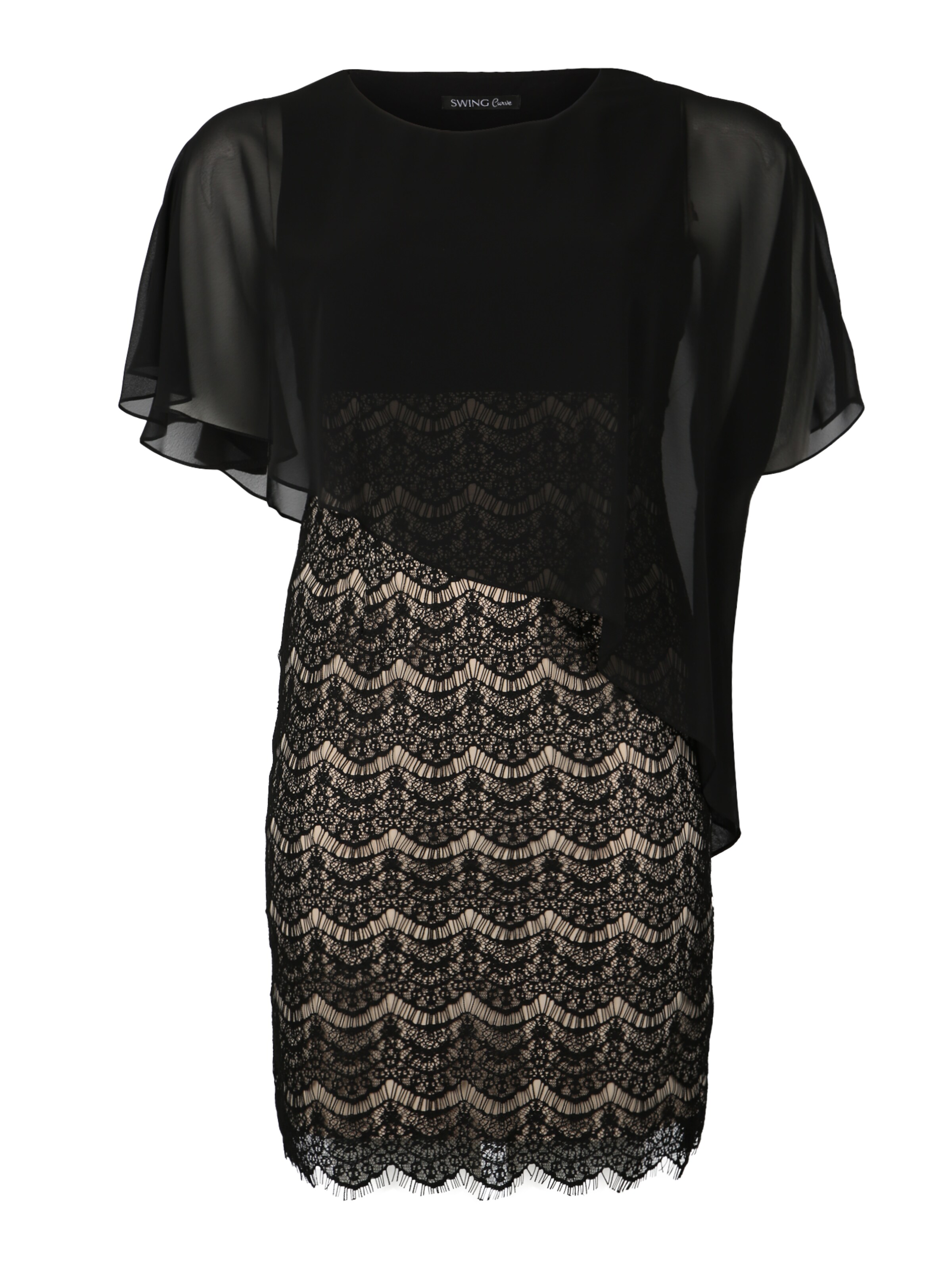 SWING Curve - Cocktailjurk in de kleur Goud