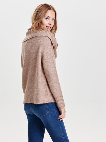 Pull-over 'Bergen' ONLY en marron