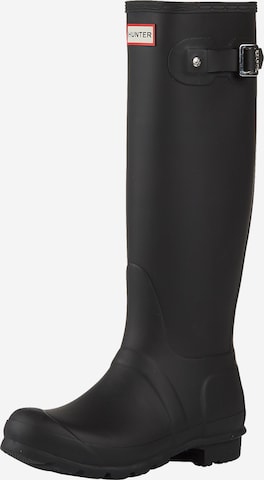 HUNTER Gummistiefel 'Womens Original Tall' in Schwarz: predná strana