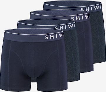 Shiwi Regular Boxer shorts 'Mix Solid' in Blue: front