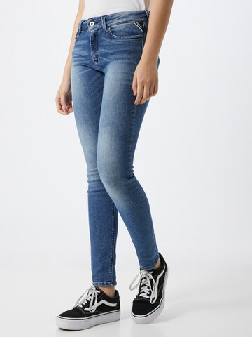 Skinny Jeans de la REPLAY pe albastru: față