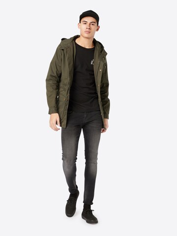 Parka mi-saison Urban Classics en vert