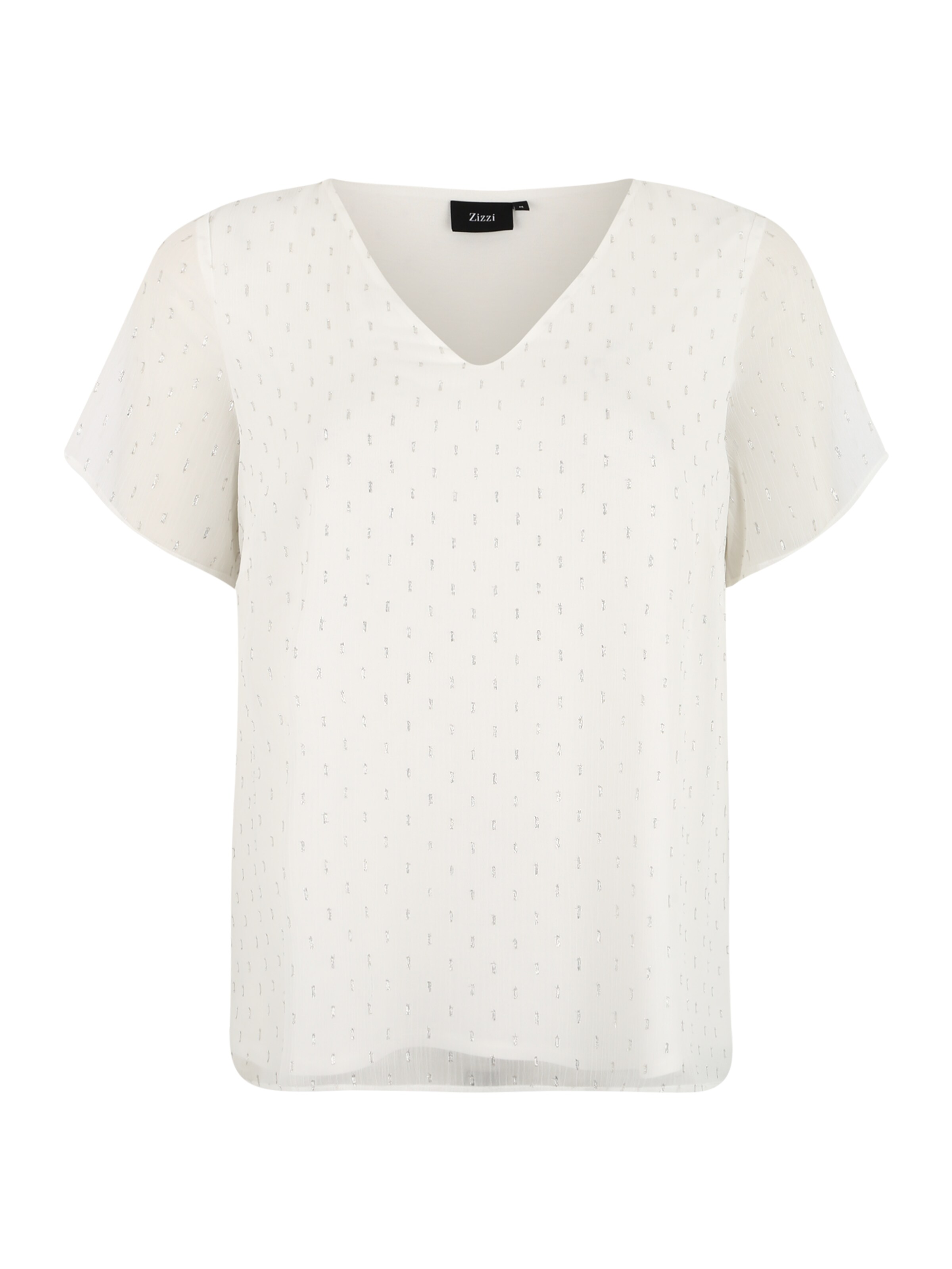 Zizzi - Shirt 'XMELIA' in de kleur Zilver