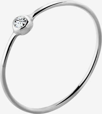 ELLI Ring 'Solitär' in Silver: front