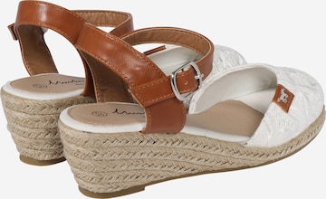 MUSTANG Sandals in White: back