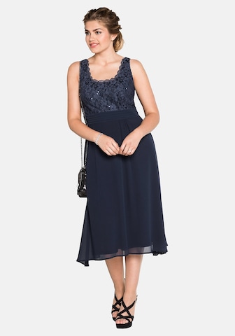 SHEEGO Cocktailkleid in Blau: predná strana