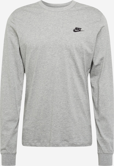 Nike Sportswear Shirt 'Club' in de kleur Grijs gemêleerd / Zwart, Productweergave