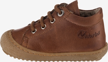 NATURINO First-Step Shoes 'Racoon' in Brown