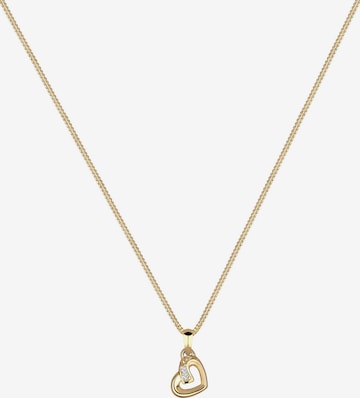 Elli DIAMONDS Ketting 'Herz' in Goud