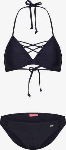 VENICE BEACH Bikini i svart: framsida